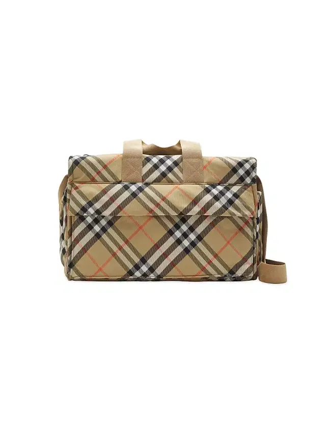 Burberry Check Diaper Bowling Bag - Sand Check