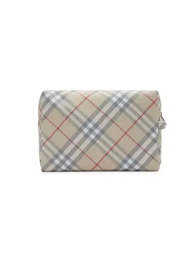 Burberry Check Diaper Pouch - Pale Stone Check | Thumbnail 3