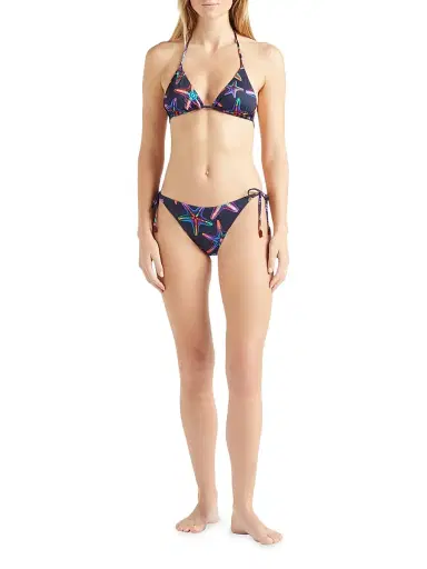 Vilebrequin Women's Disco Stars Side-Tie Bikini Bottom - Blue Marine Navy | Thumbnail 2
