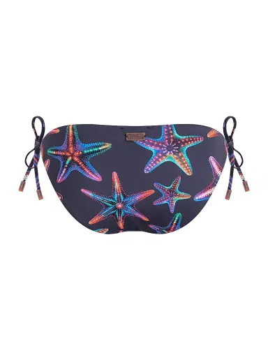 Vilebrequin Women's Disco Stars Side-Tie Bikini Bottom - Blue Marine Navy | Thumbnail 3