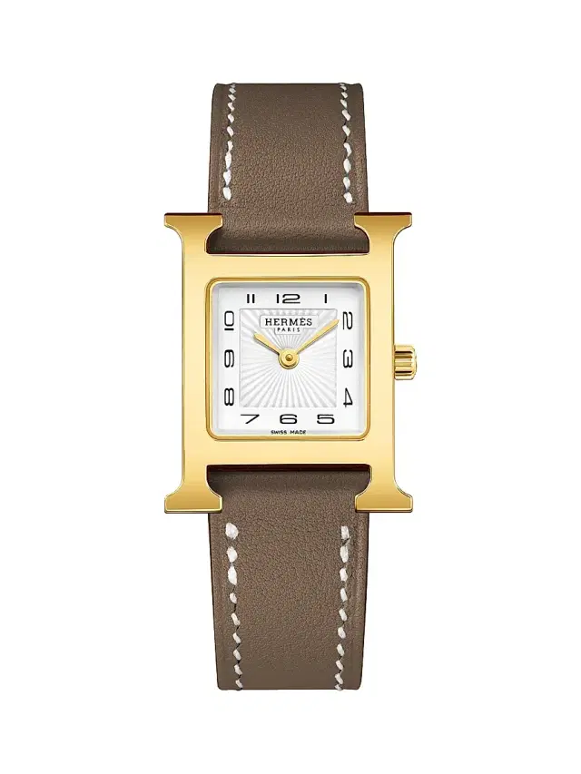 Women's Heure H 18K-Gold-Plated & Leather Strap Watch/25MM - Yellow Gold