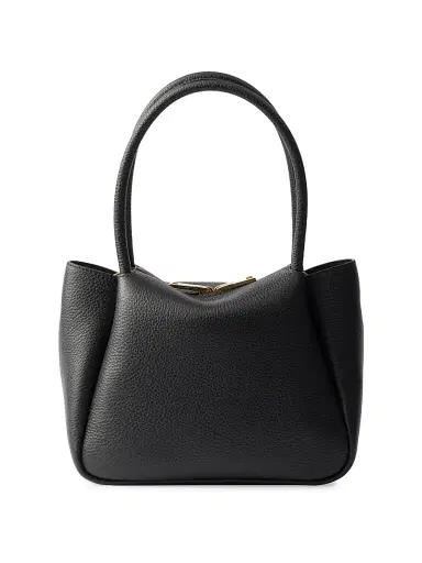 Prada Women's Flou Small Leather Shoulder Bag - Black | Thumbnail 3 Prada Women's Flou Small Leather Shoulder Bag - Black | Thumbnail 3