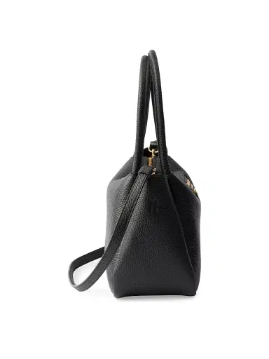 Prada Women's Flou Small Leather Shoulder Bag - Black | Thumbnail 4 Prada Women's Flou Small Leather Shoulder Bag - Black | Thumbnail 4