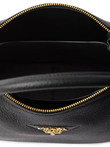 Prada Women's Flou Small Leather Shoulder Bag - Black | Thumbnail 5 Prada Women's Flou Small Leather Shoulder Bag - Black | Thumbnail 5