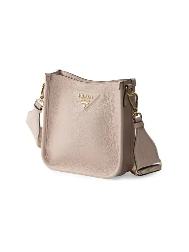 Prada Women's Mini Leather Shoulder Bag - Beige | Thumbnail 2 Prada Women's Mini Leather Shoulder Bag - Beige | Thumbnail 2