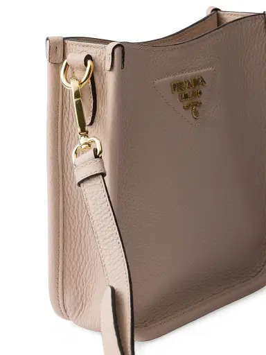 Prada Women's Mini Leather Shoulder Bag - Beige | Thumbnail 4 Prada Women's Mini Leather Shoulder Bag - Beige | Thumbnail 4