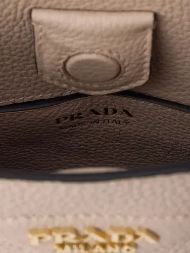 Prada Women's Mini Leather Shoulder Bag - Beige | Thumbnail 6 Prada Women's Mini Leather Shoulder Bag - Beige | Thumbnail 6