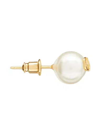 Valentino Garavani Women's VLogo Signature Earrings with Pearls - Gold | Thumbnail 4
