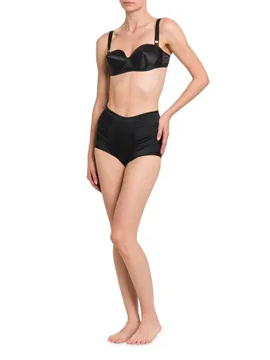 Dolce & Gabbana Women's Silk Satin Semi-Padded Bra - Black - Size Large | Thumbnail 2 Dolce & Gabbana Women's Silk Satin Semi-Padded Bra - Black - Size Large | Thumbnail 2