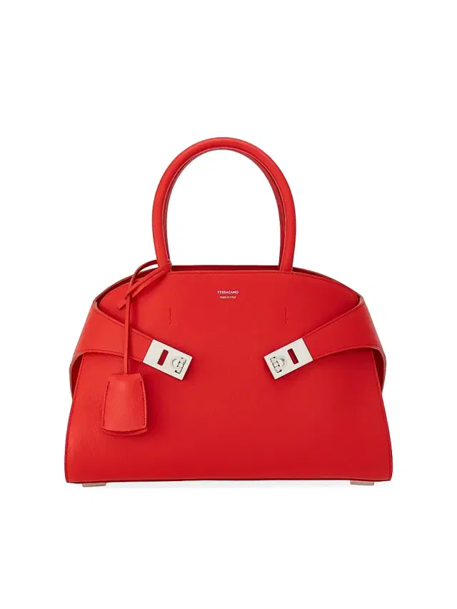 FERRAGAMO Women's Hug  Top Handle Bag - Flame Red