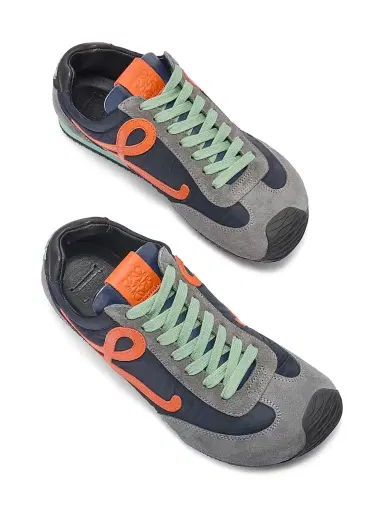 LOEWE Men's Ballet Runner 2.0 Low-Top Sneakers - Navy Orange | Thumbnail 3 LOEWE Men's Ballet Runner 2.0 Low-Top Sneakers - Navy Orange | Thumbnail 3
