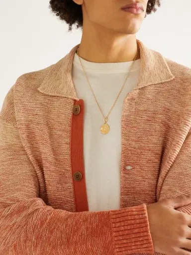 Foundrae Gold Diamond Pendant Necklace - Men | Thumbnail 2 Foundrae Gold Diamond Pendant Necklace - Men | Thumbnail 2