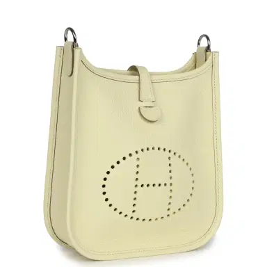 HERMÈS Hermes Evelyne TPM Jaune Milton Clemence Palladium Hardware | Thumbnail 2 HERMÈS Hermes Evelyne TPM Jaune Milton Clemence Palladium Hardware | Thumbnail 2