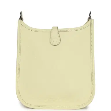 HERMÈS Hermes Evelyne TPM Jaune Milton Clemence Palladium Hardware | Thumbnail 4 HERMÈS Hermes Evelyne TPM Jaune Milton Clemence Palladium Hardware | Thumbnail 4