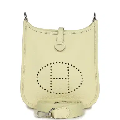 HERMÈS Hermes Evelyne TPM Jaune Milton Clemence Palladium Hardware | Thumbnail 1 HERMÈS Hermes Evelyne TPM Jaune Milton Clemence Palladium Hardware | Thumbnail 1