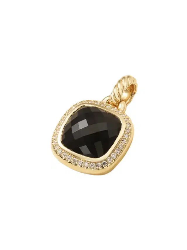 Albion® 18-karat Gold, Onyx And Diamond Pendant