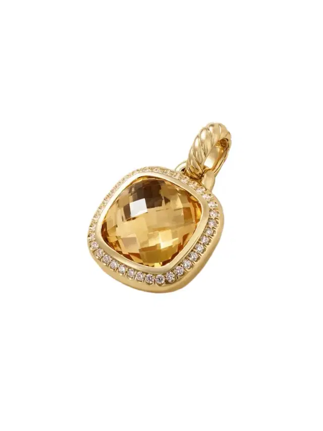 Albion® 18-karat Gold, Citrine And Diamond Pendant