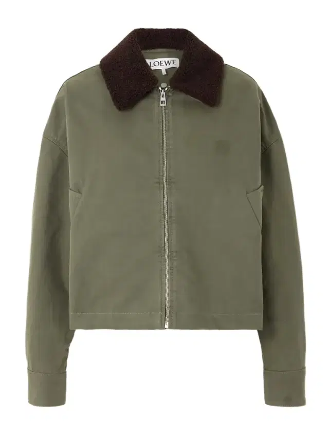 Shearling-trimmed Cotton-drill Jacket