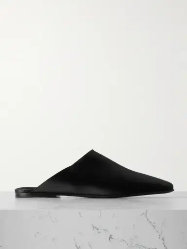 Loro Piana Alba Satin Slippers | Thumbnail 1 Loro Piana Alba Satin Slippers | Thumbnail 1