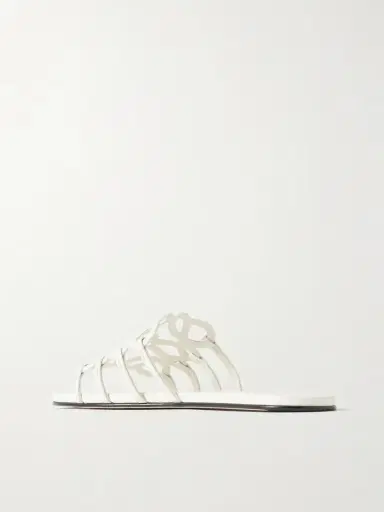 Loewe Petal Anagram Leather Slides | Thumbnail 3 Loewe Petal Anagram Leather Slides | Thumbnail 3