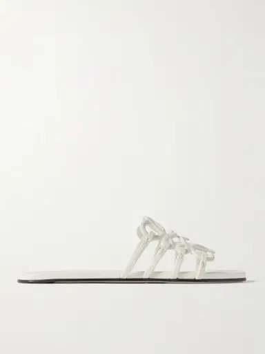 Loewe Petal Anagram Leather Slides | Thumbnail 5 Loewe Petal Anagram Leather Slides | Thumbnail 5