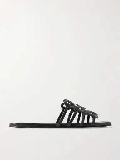 Loewe Petal Anagram Leather Slides | Thumbnail 5 Loewe Petal Anagram Leather Slides | Thumbnail 5