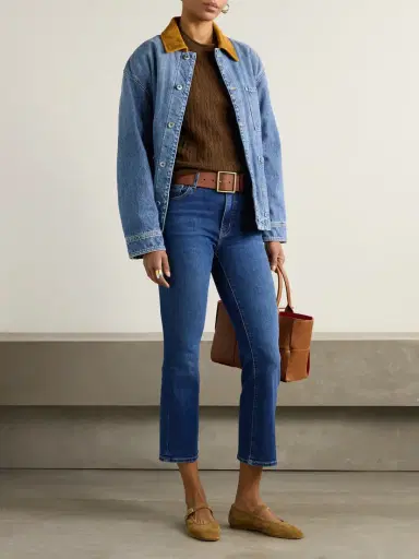 Frame Reboot Crop Stretch High-rise Bootcut Jeans | Thumbnail 2 Frame Reboot Crop Stretch High-rise Bootcut Jeans | Thumbnail 2