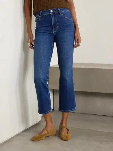 Frame Reboot Crop Stretch High-rise Bootcut Jeans | Thumbnail 3 Frame Reboot Crop Stretch High-rise Bootcut Jeans | Thumbnail 3