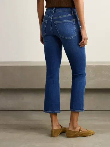 Frame Reboot Crop Stretch High-rise Bootcut Jeans | Thumbnail 4 Frame Reboot Crop Stretch High-rise Bootcut Jeans | Thumbnail 4