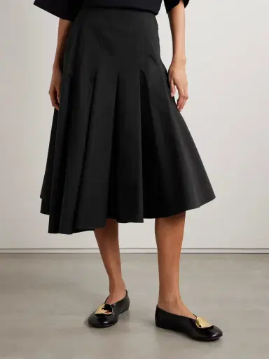 FFORME Rio Asymmetric Paneled Cotton-poplin Midi Skirt | Thumbnail 3 FFORME Rio Asymmetric Paneled Cotton-poplin Midi Skirt | Thumbnail 3