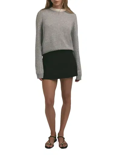Favorite Daughter Women's The Favorite Cashmere Crewneck Sweater - Heather Grey - Size XS | Thumbnail 2 Favorite Daughter Women's The Favorite Cashmere Crewneck Sweater - Heather Grey - Size XS | Thumbnail 2