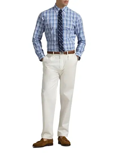 Polo Ralph Lauren Men's Classic Fit Plaid Poplin Shirt - Blue Multi | Thumbnail 2 Polo Ralph Lauren Men's Classic Fit Plaid Poplin Shirt - Blue Multi | Thumbnail 2