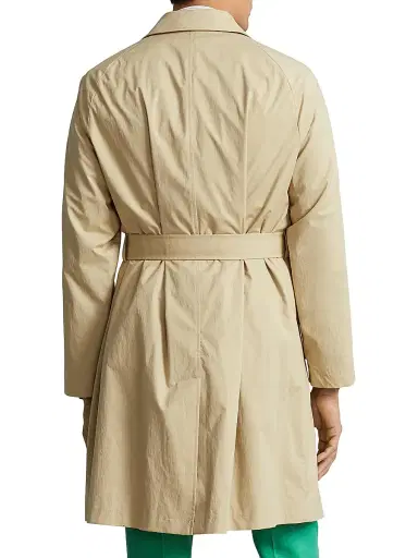 Polo Ralph Lauren Men's Stretch-Cotton Balmacaan Topcoat | Thumbnail 4 Polo Ralph Lauren Men's Stretch-Cotton Balmacaan Topcoat | Thumbnail 4