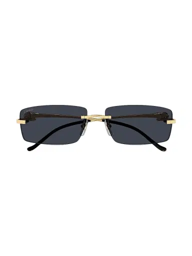 Cartier Men's Panthère Classic 58MM Rectangular Sunglasses - Gold | Thumbnail 2 Cartier Men's Panthère Classic 58MM Rectangular Sunglasses - Gold | Thumbnail 2