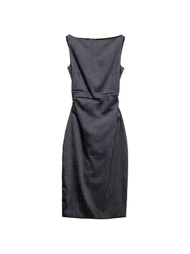 Prada Women's Stretch Kid Mohair Dress - Grey - Size 12 | Thumbnail 1 Prada Women's Stretch Kid Mohair Dress - Grey - Size 12 | Thumbnail 1
