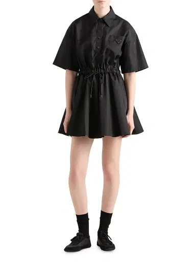 Prada Women's Short-sleeved Re-Nylon Dress | Thumbnail 2 Prada Women's Short-sleeved Re-Nylon Dress | Thumbnail 2