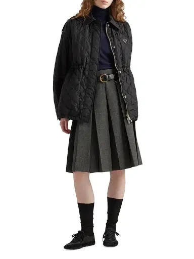 Prada Women's Lightweight Re-Nylon Blouson Jacket | Thumbnail 2