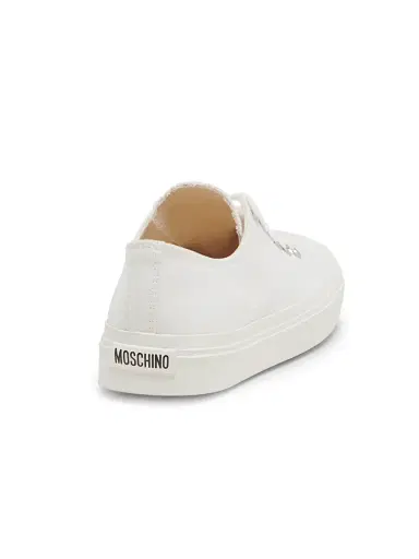 MOSCHINO Women's Edge Canvas Low-Top Sneakers | Thumbnail 3 MOSCHINO Women's Edge Canvas Low-Top Sneakers | Thumbnail 3