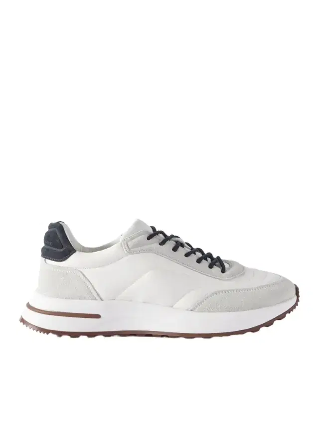 Loro Piana Weekend Walk Suede-Trimmed Shell Sneakers - Men