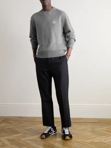 Loewe Anagram Logo-Embroidered Wool Sweater - Men | Thumbnail 2