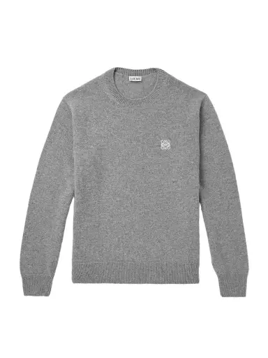 Loewe Anagram Logo-Embroidered Wool Sweater - Men | Thumbnail 1