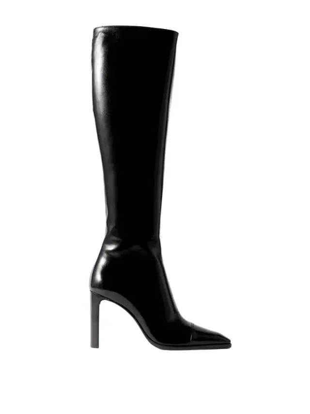 Venetia Leather Knee Boots