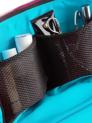 KUSSHI Women's Vacationer Makeup Bag - Hot Pink Teal | Thumbnail 3