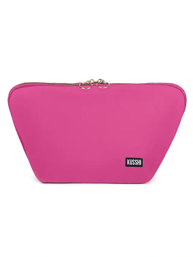 Women's Vacationer Makeup Bag - Hot Pink Teal