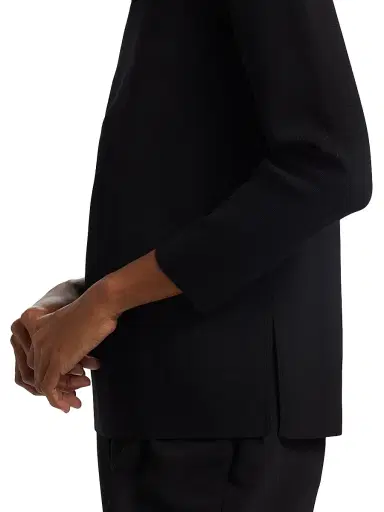 Toteme Women's Jersey-Knit Crewneck Sweater - Black | Thumbnail 6