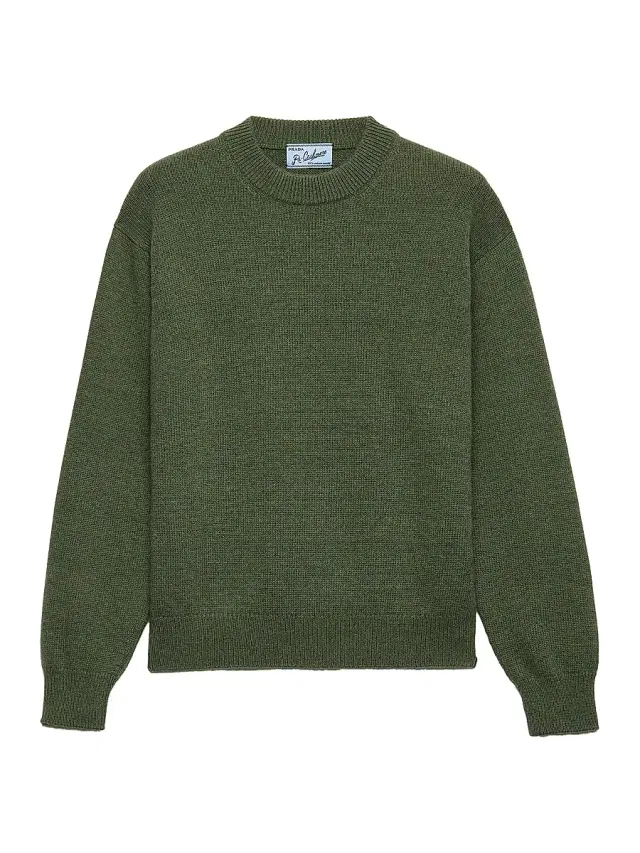 Men's Re-Cashmere Crewneck Sweater - Green