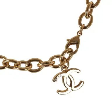 Chanel Chanel Hearts Charm Necklace Black/Pink Enamel/Gripoix Gold Tone Hardware | Thumbnail 6