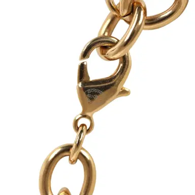 Chanel Chanel Hearts Charm Necklace Black/Pink Enamel/Gripoix Gold Tone Hardware | Thumbnail 7