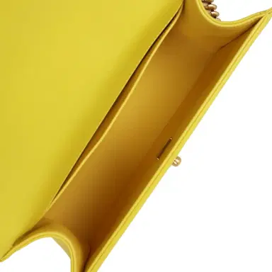 Chanel Chanel Medium Chevron Boy Bag Yellow Grained Calfskin Brushed Gold Hardware | Thumbnail 8 Chanel Chanel Medium Chevron Boy Bag Yellow Grained Calfskin Brushed Gold Hardware | Thumbnail 8