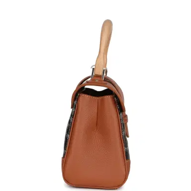 goyard Goyard Saigon Souple Mini Bag Black and Brown Goyardine Canvas Palladium Hardware | Thumbnail 3 goyard Goyard Saigon Souple Mini Bag Black and Brown Goyardine Canvas Palladium Hardware | Thumbnail 3